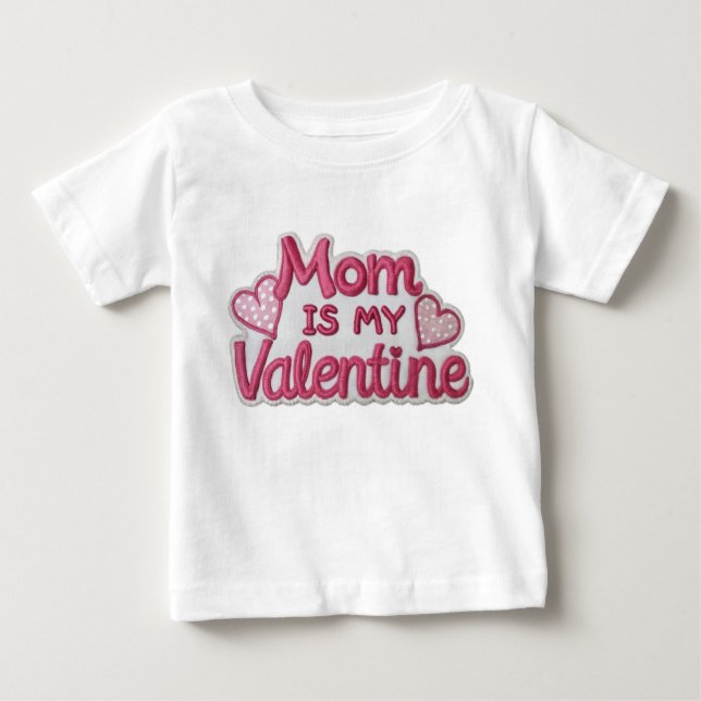 Camiseta Para Bebê Mama's Love (Frente)