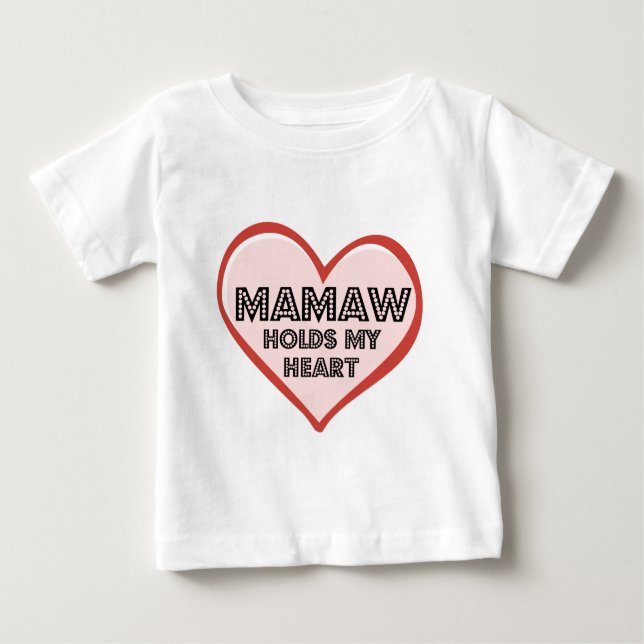 Camiseta Para Bebê Mamaw Tshirt para Todlers (Frente)