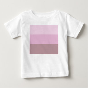 Camiseta Para Bebê Mambre-riscada-rosa-púrpura