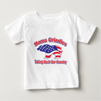Camiseta Para Bebê Mamma-Grizzly