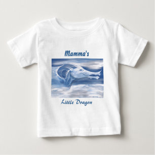 Camiseta Para Bebê Mammas pouco dragão