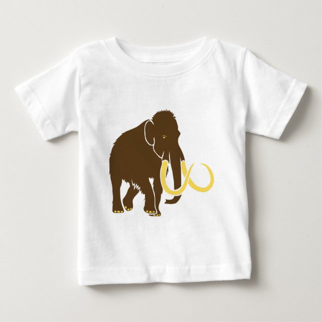 Camiseta Para Bebê mammut mammoth eiszeit ice age steinzeit elephant (Frente)