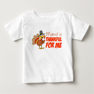 Camiseta Para Bebê Mamo Agradecida Por Mim