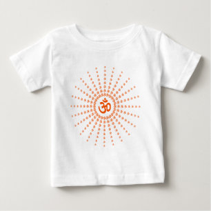 Camiseta Para Bebê Mandala espiritual do OM