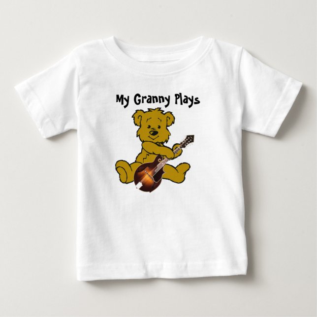 CAMISETA PARA BEBÊ MANDOLIN BEAR-T SHIRT (Frente)