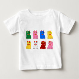 Camiseta Para Bebê maneki neko