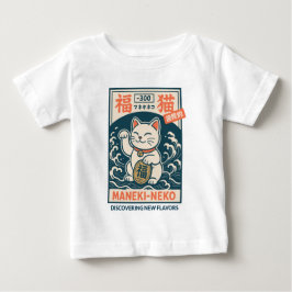 Camiseta Para Bebê Maneki-Neko