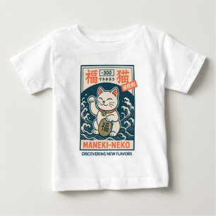 Camiseta Para Bebê Maneki-Neko