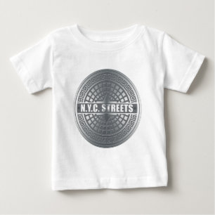 Camiseta Para Bebê Manhole NYC