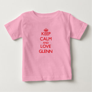 Camiseta Para Bebê Mantenha a calma e ame Glenn