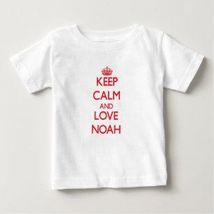 Camiseta Para Bebê Mantenha a calma e ame Noah