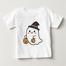 Camiseta Para Bebê Mantenha a Calma e Aproveite a Temporada Assustado