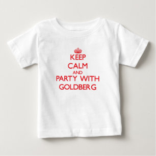 Camiseta Para Bebê Mantenha a calma e o partido com Goldberg