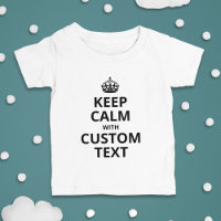 Mantenha Calma Cota Personalizada Modelo Baby T Sh