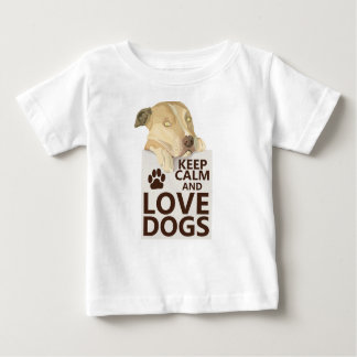 Camiseta Para Bebê Mantenha Calma e Ame Meu Grande Cachorro Foto