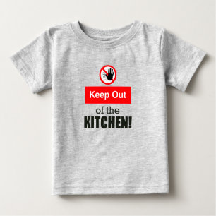 Camiseta Para Bebê Mantenha-se fora da cozinha, picleball engraçado