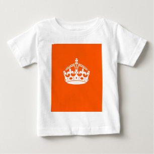 Camiseta Para Bebê MANTER Ícone CALM CROWN em Orange Personalizar es