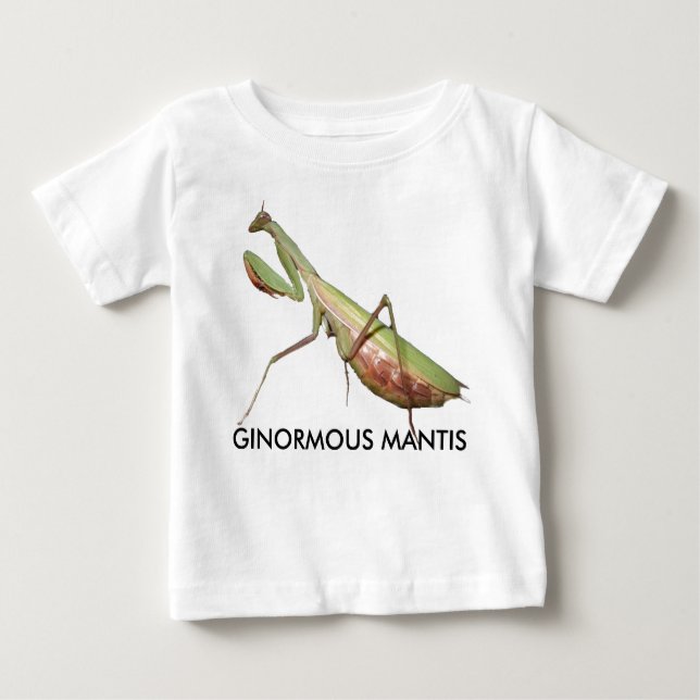 Camiseta Para Bebê mantis gigante (Frente)