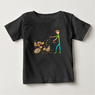 Camiseta Para Bebê Manutenção de frango