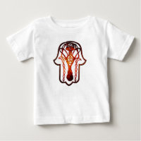 Mão Celta Hamsa (Laranja/Vermelho)