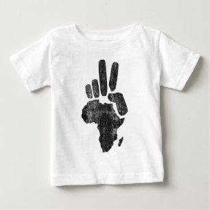 Camiseta Para Bebê mão da paz de darfur África