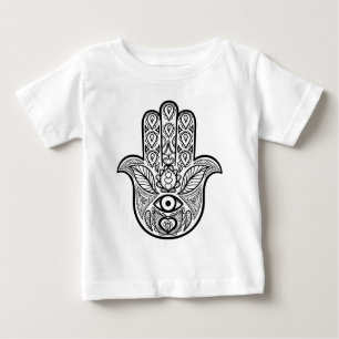 Camiseta Para Bebê Mão inspirada de Hamsa