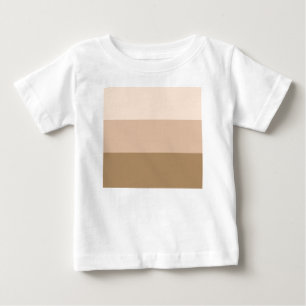 Camiseta Para Bebê Mão Marrom Stripe