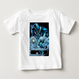 Camiseta Para Bebê Mão preta com painel do crânio