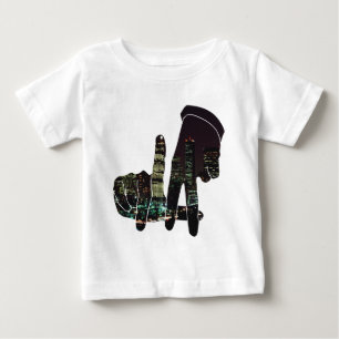Camiseta Para Bebê Mãos da skyline do LA