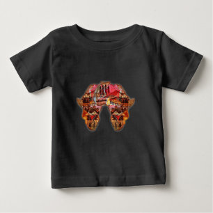 Camiseta Para Bebê Mapa Africano: Celebrar a Estação com a Cultura