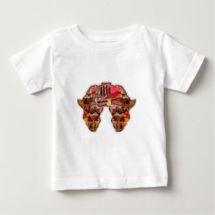 Camiseta Para Bebê Mapa Africano: Celebrar a Estação com a Cultura