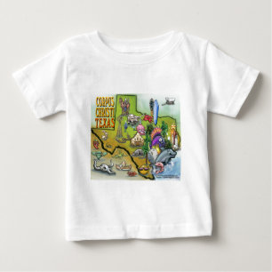 Camiseta Para Bebê Mapa de Cartoons do Corpus Christi Tx