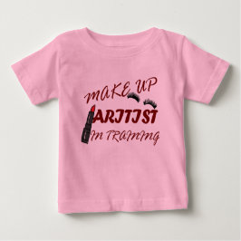 Camiseta Para Bebê maquiagem artística em formação