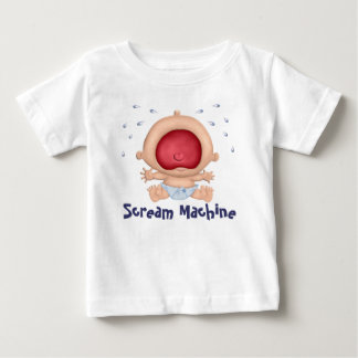 Camiseta Para Bebê Máquina gritar Bawling Bebê humor - Menino