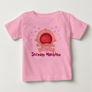 Camiseta Para Bebê Máquina gritar Bawling Bebê humor - Rapariga
