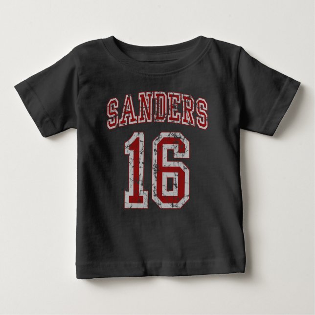 Camiseta Para Bebê Máquinas de lixar de Bernie do voto para o (Frente)
