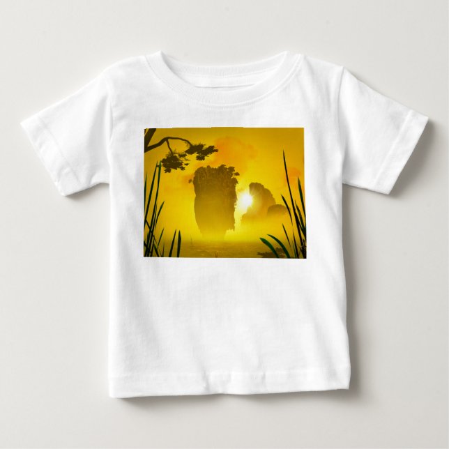 Camiseta Para Bebê Mar de Andaman (Frente)