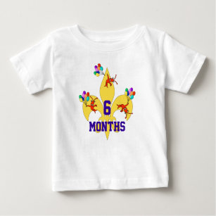Camiseta Para Bebê Marco miliário do aniversário do bebê de Cajun