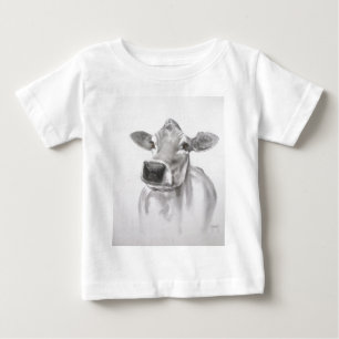Camiseta Para Bebê Margarida a camiseta do bebê da vaca