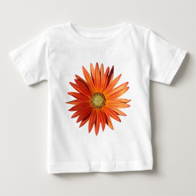 Camiseta Para Bebê margarida africana (Frente)