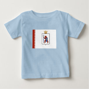 Camiseta Para Bebê Mari El Flag