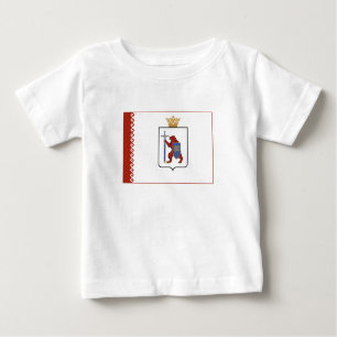 Camiseta Para Bebê Mari El Flag