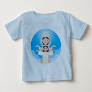 Camiseta Para Bebê Maria Mãe de Deus