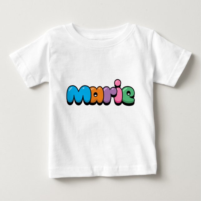 Camiseta Para Bebê Marie (Frente)
