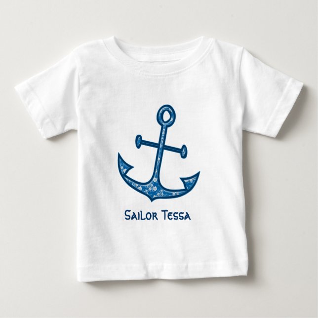 Camiseta Para Bebê marinheiro, meu marinheiro (Frente)