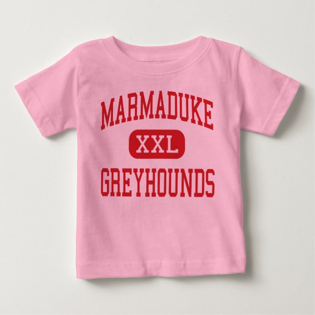 Camiseta Para Bebê Marmaduke - Greyhounds - High - Marmaduke Arkansas (Frente)