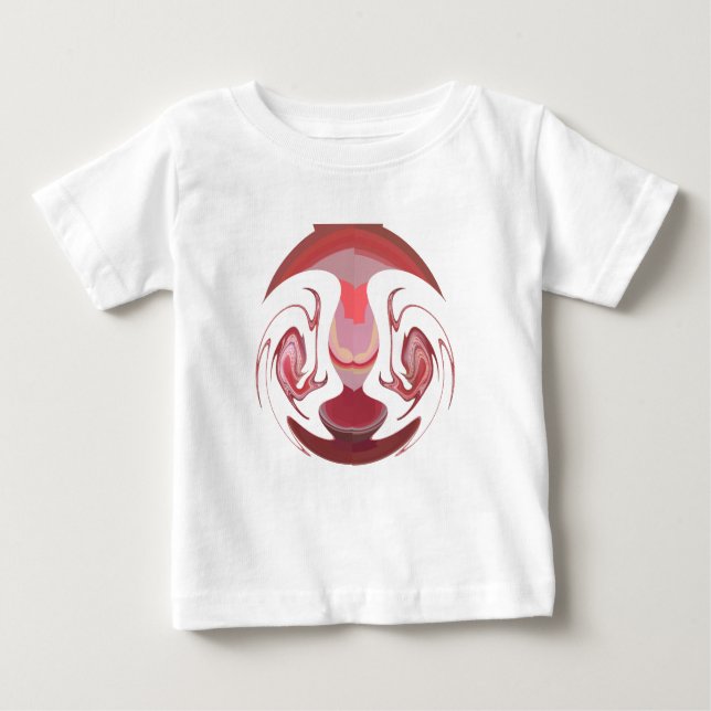 Camiseta Para Bebê Maroon Majestade: Radiância Russa Texturizada Afri (Frente)