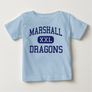 Camiseta Para Bebê Marshall - dragões - júnior - cidade Florida da