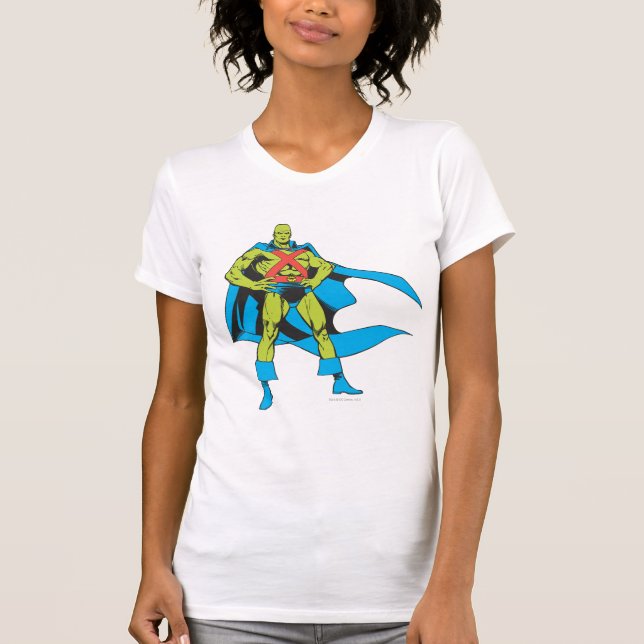 Camiseta Para Bebê Martian Manhunter Poses (Frente)