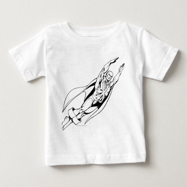 Camiseta Para Bebê Martian Manhunter Soares 4 (Frente)